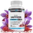 순수한 Saffron 추출물 캡슐, 88.5 mg, Mood 증진을 위한 60의 Veggie 캡슐, 및 에너지 지원