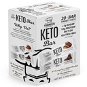 Genius Gourmet Gluten 무료 Keto Protein Bar, 초콜렛 Keto Bar, 프리미엄 MCT, 낮은 Carb, 낮은 Sugar (Variety Pack, 20 개)