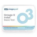 OmegaQuant Omega-3 색인 기초 - 혈액 가정 장비의 1개의 하락을 가진 본래 Omega-3 혈액 시험 장비는, 혈액 수집 장비를 포함합니다 | 1 Omega-3 시험 장비
