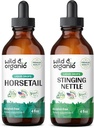 야생 & 유기 말테트 아연 4 fl oz & Sting Nettle Root Tincture 4 fl oz