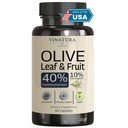 VINATURA Hydroxytyrosol 보충교재, 올리브 잎 추출물 - 40% Hydroxytyrosol 올리브 과일 추출물, 50% Oleuropein 올리브 잎 추출물 캡슐 - 60의 캡슐