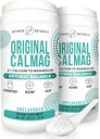높은 흡수 2 : 1 CalMag 칼슘과 마그네슘 시트레이트 보충 - 순수한 칼슘 말레이트 분말 - 스트레스 완화, 수면 및 뼈 강도 지원 - 미네랄 음료 - 불타지 않는 16.5 온스 (팩 2)