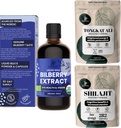 눈, Shilajit 분말 남자 5 Ounce 부대, 남자 분말 282 서빙 Tonkat-Ali Longjack 뿌리를 위한 Tongkat Ali를 위한 정글 분말 Bilberry 추출물