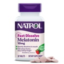 Natrol 빠른 용해 Melatonin 10 mg의 성인을 위한 잠 지원