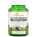SuperGreens - Spirulina, Chlorella, Wheatgrass + 더 - 영양 포장 녹색 혼합