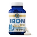 Iron Supplement - 36mg Iron (Bisglycinate) | 고 흡수, Stomachs에 Gentle | Vegan, Non-GMO | 에너지 지원, 면역 건강 및 적혈구 형성 | 120 캡슐