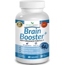 Focus, Memory, Clarity, Energy 용 40-in-1 Brain Booster Supplement | 고급 비타민 Plus eBook | 남성 및 여성용,인지 기능 Nootropic Support with DMAE, Mind Health Formula | 60 캡슐