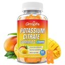 칼륨 구연산염 Gummies, 성인 & 아이를 위한 높은 칼륨 보충교재 Gummies 1200mg, 지원 다리 크림 & 근육 건강, 채식주의자, 망고 풍미 60 조사