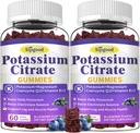 2 팩 칼륨 구연산염 Gummies, 근육 건강을 위한 칼륨 보충교재, 다리 크림 기복 & Electrolyte 균형, Vegan, 비 GMO, 글루텐 자유로운, 블루베리 풍미, 120 조사