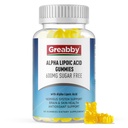알파 Lipoic 산 600mg Gummies, 설탕 자유로운 Chewable R Lipoic 산성 보충교재 항 산화제 & 신경 체계 지원, 브라이언 & 피부 건강, 파인애플 풍미, 60 조사를 위한
