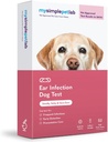 MySimplePetLab Dog Ear Infection Test Kit, Vet은 Yeast & Bacteria, Mail-in Kit, 빠른 결과, Smelly, Itchy Ears, Supports Dog Ear Health에 대한 쉬운 가정 사용