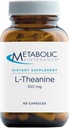 대사 유지 보수 100mg L-Theanine 보충 건강한 초점 및 휴식 지원 - L-Theanine Suntheanine Amino Acid for Supporting 스트레스 응답 (60 캡슐)