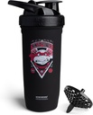 Smartshake TMNT 닌자 힘 강화 스테인리스 단백질 셰이커 병 900 ml | 30 oz - 누설 나사에 뚜껑 - BPA 무료 - Unisex - 검정