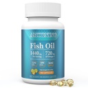 Fish-Oil Omega3-Fatty Acids-Supplement Small-Softgels - 180Count 1440mg for Healthy Heart Brain Eyes Support High EPA DHA 쉽게 삼키기