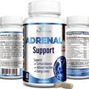 Adrenal Support, Cortisol Manager, Adrenal Health, 균형 잡힌 Cortisol 수준을 유지, Ashwagandha, L-Tyrosine과 스트레스 완화 보충 - 60 캡슐