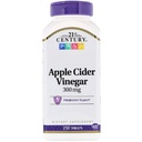 21 세기 애플 Cider Vinegar, 300 mg, 250 정제