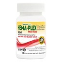NaturesPlus Hema-Plex Iron - 60 느슨한 미니 - 타르 - 85 mg 킬레이트 철 - 총 혈액 건강 - 비타민 C 및 Bioflavonoids - 덩굴, 글루텐 무료 - 30 서빙