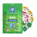 NATPAT Zen Patch Mood Calming 스티커 어린이와 성인 - 화학 및 의약품 무료, Relaxation, Calm 및 Emotion 규정 - BuzzPatch 자연 패치 (24 팩)