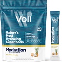 Voli Electrolytes Powder Packets | 습식 설탕 전해질 음료 믹스 포함 | Keto & Fasting Friendly, Natural Superfood & Minerals | Pina Colada, 15-Count