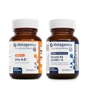 Metagenics 번들 - 아연 A.G. & D3 10,000 + K - Immune 지원, 뼈 건강, 에너지 대사를위한 아연 A.G.의 60 정제 - D3 10,000의 60 Softgels + 면역 지원, 심장 건강