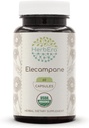 HerbEra Elecampane 60 USDA 유기 캡슐, 500 mg, Elecampane (Inula Helenium) 건조 뿌리 (60 캡슐)로 만드는
