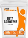 BulkSupplements.com 베타 카로틴 분말 - 베타 카로틴 보충, 비타민 Immune와 비전 지원을위한 보충 - 글루텐 무료, 900mg 서빙 당, 1kg (2.2 파운드) (팩 1)