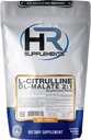HR 보충제 L-Citrulline DL-Malate 2 : 1 분말, 500 그램 (1.1 Lbs), Unflavored, 실험실 테스트, Scoop 포함