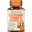 Glucosamine Chondroitin 비타민 D3 2000IU - 남자 & 여자를 위한 FSA Eligible 합동 보충교재 – 합동 건강, 머리 피부 못, MSM를 가진 뼈 건강 & 안락, Vit D, Bromelain & Boswellia – 120 탭