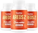 AREDS 2 Sugar-Free Eye Vitamins - 눈을위한 Lutein Gummies에 대안 - 눈 건강을위한 Lutein - 프리미엄 설탕 - 무료 Eye Vitamins - (중량 정제) 3 팩