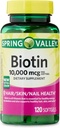 ikj Biotin Hair/Skin/Nails 건강 규정식 보충교재 Softgels, 10,000 mcg, 120 조사