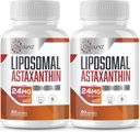 Liposomal Astaxanthin 보충교재 24MG의 최대 흡수, VIT C, 비 GMO & 글루텐 자유로운 - 120 Softgels (4 달 공급) 보다는 산화 방지제 더 강한