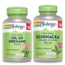 Oregano Softgels와 Echinacea의 SOLARAY 기름, VIT C & 아연 Immune 지원 보충교재 - Oregano 기름과 Echinacea 캡슐 w/Vitamin C 500mg 플러스 Bioflavonoids, Vegan, 60 일 보증, 120ct/180ct