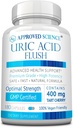 Folic Acid 및 Tart Cherry - 180 캡슐 - 3 개월 공급과 함께 승인 된 Science® Uric Acid Flush 보충