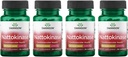 Swanson Nattokinase 2000 Fibrinolytic 단위 100 밀리그램 30 캡슐 효소 (4 팩)