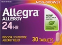 Allegra 성인 24HR 비 돌리기 항히스타민, 30의 정제, 빠른 행동 알레르기 증상 완화, 180 mg