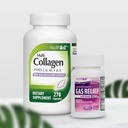 HealthA2Z® Super Savings Bundle Deal - 가스 구호 Simethicone 250mg (200 Softgels) 및 멀티 콜라겐 알약, 1735 mg (270 콜라겐 캡슐)