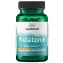Swanson Melatonin - 초본 보충 - 수면과 휴식 - (120 캡슐, 각각 3mg)