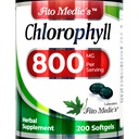 FITO MEDIC의 실험실 - Chlorophyll - 순수 - 800 mg 서빙 200 Softgels - Chlorophyll 캡슐 -Detox Cleanse, 녹색 보충제 - Chlorophyll 알약 - 매우 높은 흡수.