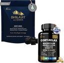 Shilajit Ashwagandha Gummies & 마그네슘 Calm 보충 듀오