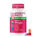 SmartyPants 유기 여자의 Multivitamin Gummies: Biotin, Methylfolate, Omega 3 (ALA), 비타민 D3, C, 비타민 B12, B6, A, K & 아연, Inositol, 글루텐, 채식주의자, 120 조사 (30 일 공급)
