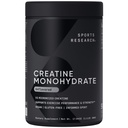 스포츠 연구 크레아틴 Monohydrate - 이익 Lean 근육, 성과와 힘 및 지원 운동 회복* - 5개 g Micronized 크레아틴 - 17.64 oz