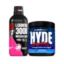 PROSUPPS L-Carnitine 3000 자극제 자유로운 액체 탄 (Dragon 과일)와 Mr. Hyde 서명 시리즈 전 운동 에너지에 의하여 분말되는 음료 (파란 Razz) 뭉치