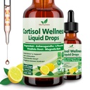 Cortisol 보충교재 액체 하락, 17-in-1 Cortisol Detox w. 마그네슘 글리세라이드 400mg Ashwagandha, L-Theanine, Phosphatidylserine, 여성을 위해 균형이 잡힌 호르몬, 무드 초점, 수면 지원