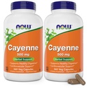 지금 카이엔 (Capsicum annuum) 500 mg, 360 Veg 캡슐 (2의 포장)
