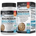 마그네슘 Bisglycinate Chelated 보충교재 - 근육을 위한 높은 흡수 마그네슘 보충교재, 뼈 & 합동 지원, 비 윤활제, 완전히, 비 GMO, 최대 생물 다양성 - 360의 캡슐