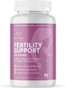Prenatal 비타민을 가진 여성을 위한 Promescent Fertility 보충교재 – Folic 산, 철, 비타민 C/D/B6/B12, 아연, 셀렌 & Ashwagandha 건강한 Ovulation 개념 & 임신, 120의 캡슐
