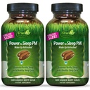 Irwin Naturals Power to Sleep PM - 120 액체 소프트 젤, 2 팩 - Melatonin, GABA, Ashwagandha, Valerian Root & L-Theanine - 120 총 서빙