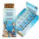 Mindright Superfood Vegan Protein Bar - Gluten Free, Non-Gmo, Low Sugar - Mood, Energy 및 Focus를 강화하는 브레인 푸드 스낵 - 12 팩 (Chocolate Chip Crunch)