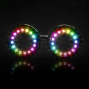GloFX 풀그릴 LED 유리 - 350 풀 컬러 모드 - Edm Music Festival Rave Party Dance Performance Cosplay 의상을 위한 USB 충전식 안경