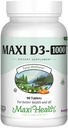 Maxi 건강 비타민 D3 1000 IU 규정식 보충교재 - 삼키기에 쉬운 - 무취 & 몰취미한 - 성인 여자 & 남자에 있는 칼슘 흡수, 면역력 및 뼈 건강 지원 - 90의 정제